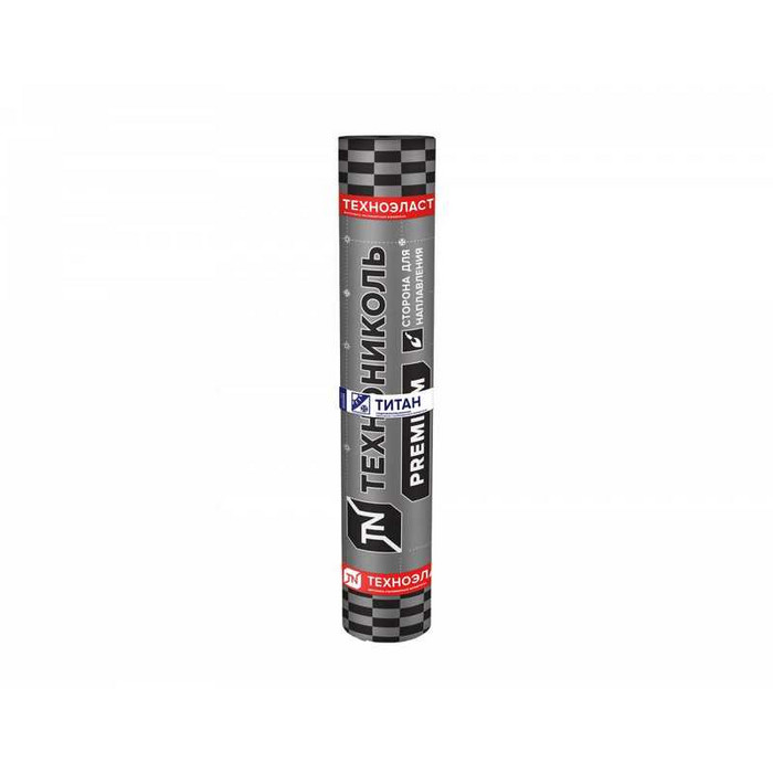 Рулонная кровля Технониколь Техноэласт Титан Top ЭКП базальт коричневый микс, 10х1